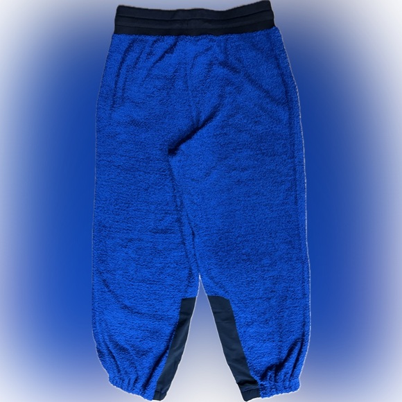 NWT Free People Movement SZ M OR L blue/black terry joggers w/drawstring waist. - Picture 7 of 10